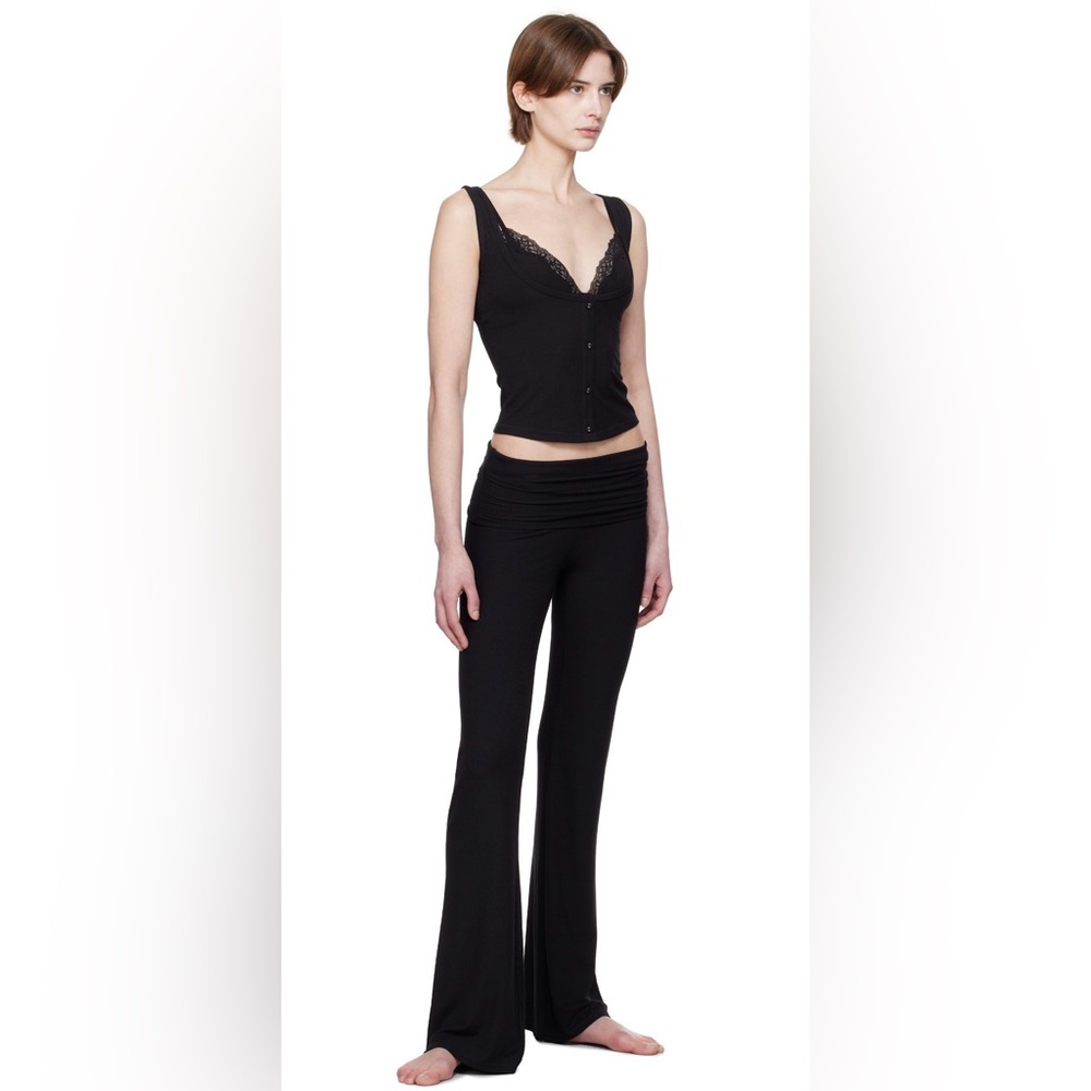 SKIMS - Black Soft Lounge Foldover Lounge Pants